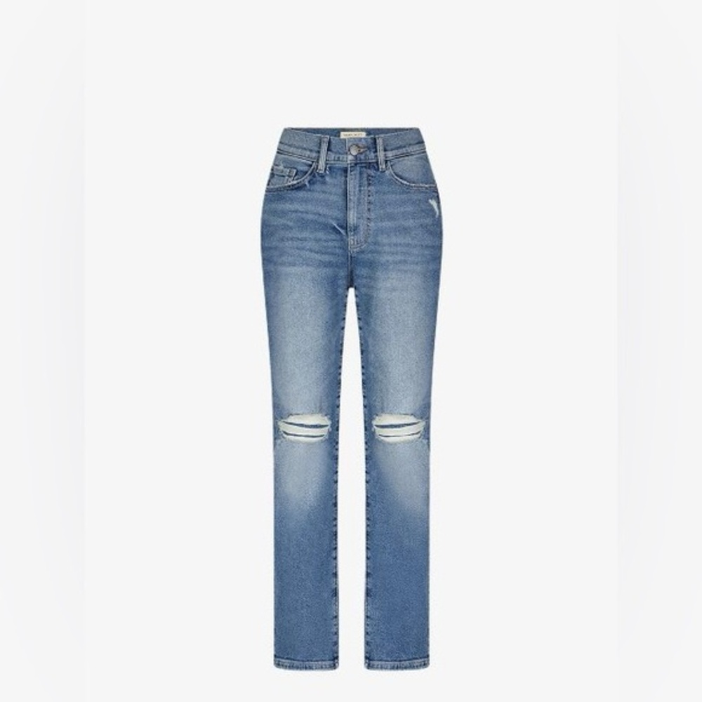 Stylish Blue Straight Leg Women's Jeans - Picture 1 of 4